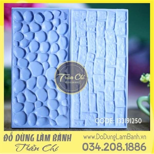 Combo 2 bộ ấn nhựa: Sỏi, Gạch