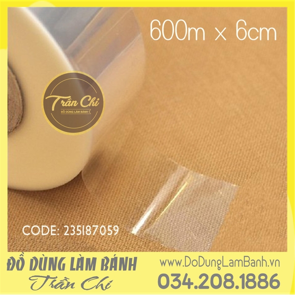 Cuộn viền bánh nilon 600*6cm