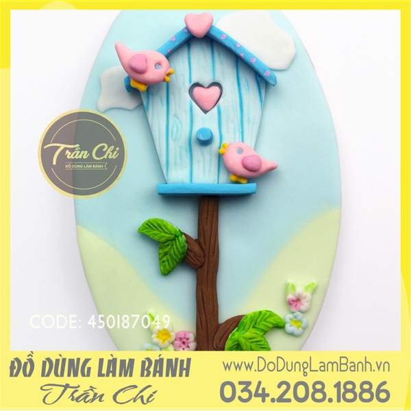 Khuôn silicone Tổ chim trên cành