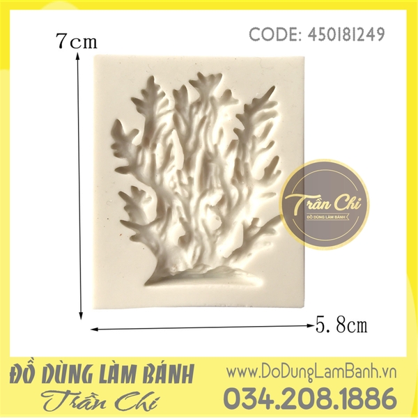 Khuôn silicone Bụi rong biển - Xám (TR1249)