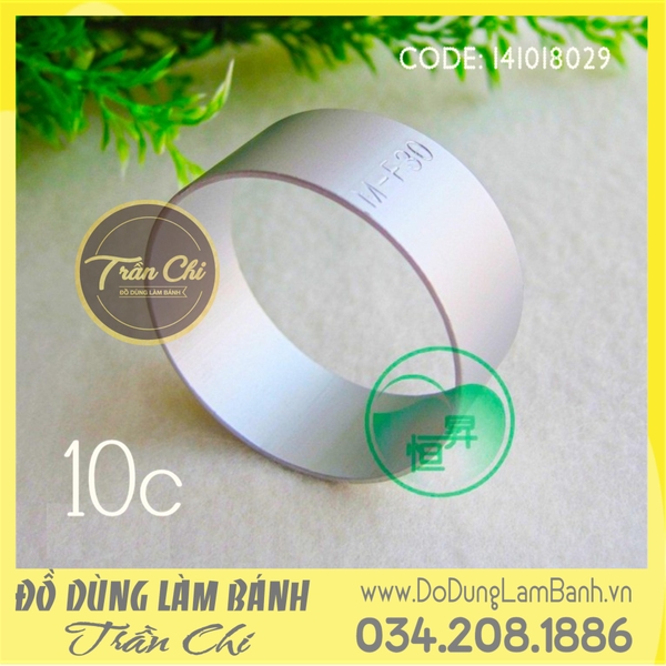 DTR10 - Khuôn ấn bánh dứa - Hình TRÒN - Lốc 10 cái (11/10)