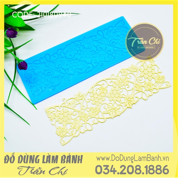 Khuôn silicone Fondant lace dây nho
