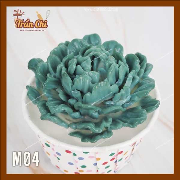 M04 - Khuôn silicone Mẫu Đơn ĐẠI ĐÓA (8/12)
