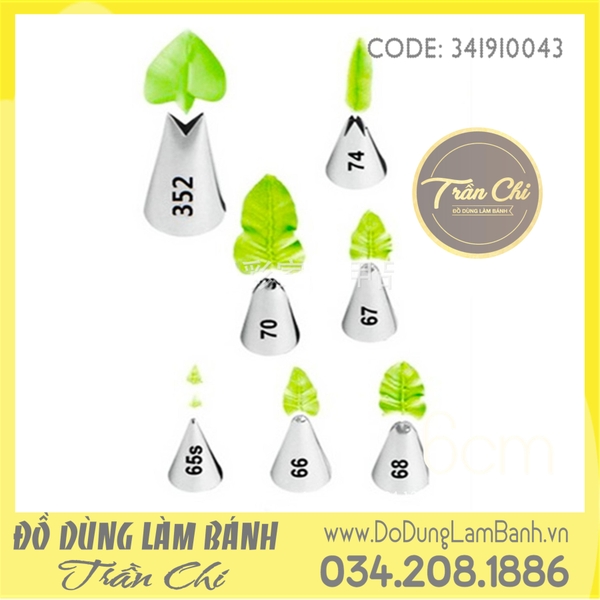 Combo 7 đui bắt kem LÁ