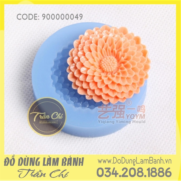 Khuôn silicone Thược dược tròn nhỏ 1c