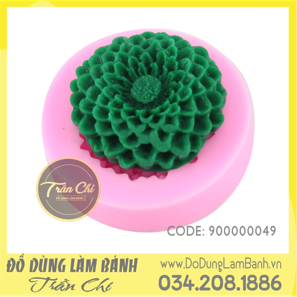 Khuôn silicone Thược dược tròn nhỏ 1c