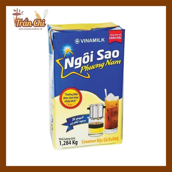 Sữa Creamer Đặc có đường Ngôi sao Phương Nam XANH DƯƠNG - Hộp 1.284KG (7/2)