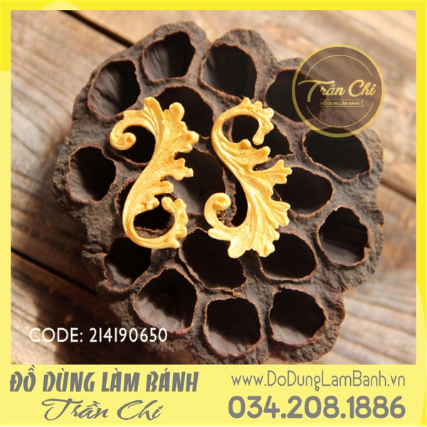 Khuôn silicone Viền hoa văn cong 2c