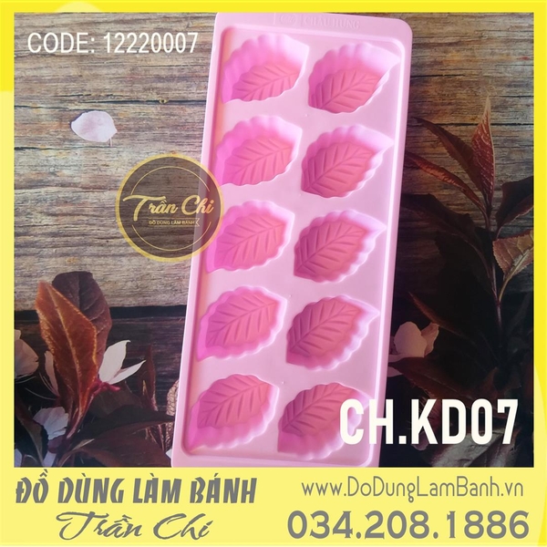 KD07 - Khuôn nhựa CH - KD07 - CHIẾC LÁ lớn 10c (14/4)