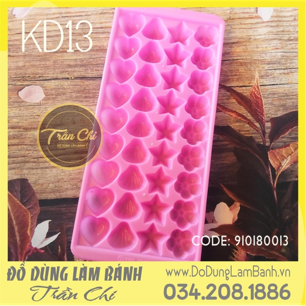 Khuôn nhựa VT - KD13 - Tim, Sò, Sao, Hoa 36c