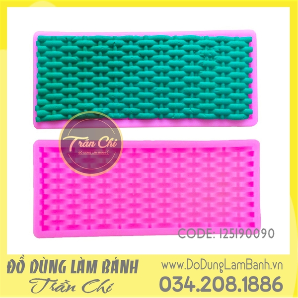 Khuôn silicone Viền sọc lưới lớn (có bo)