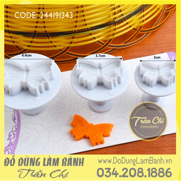 Bộ ấn nhựa - Hình bướm 3c