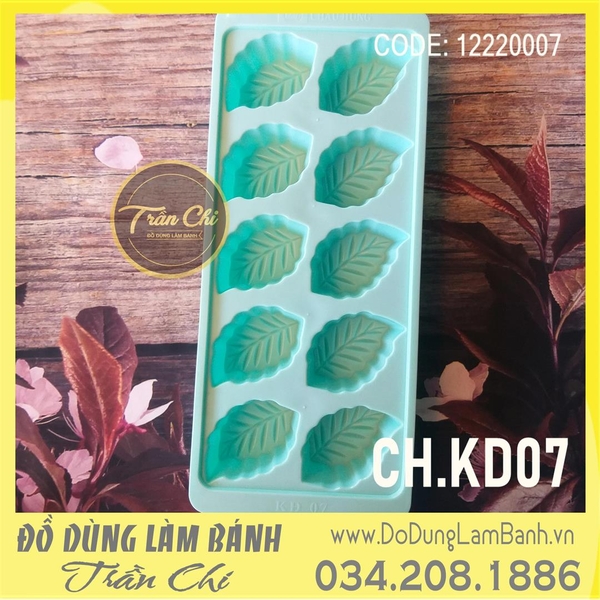 KD07 - Khuôn nhựa CH - KD07 - CHIẾC LÁ lớn 10c (14/4)