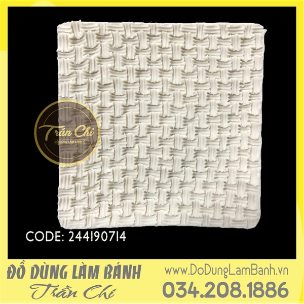 Khuôn silicone Vân móc len 3 đường nhỏ