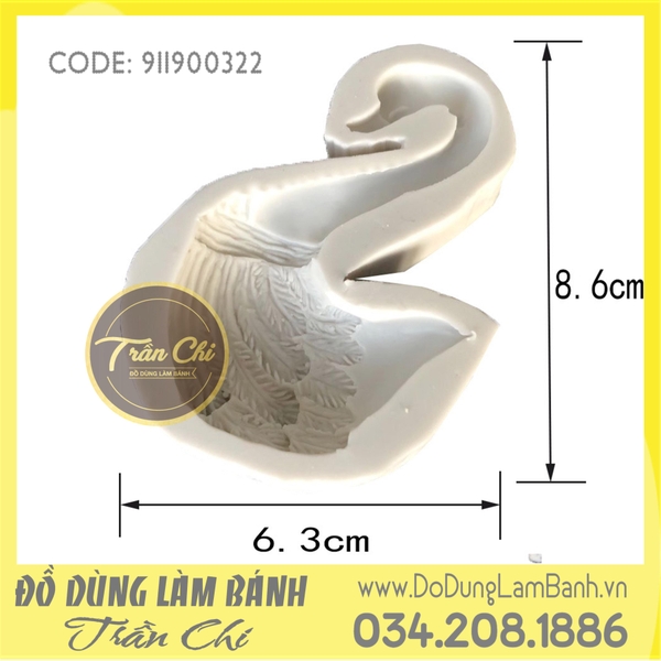 Set 02 khuôn silicone Flamingo nằm - Xám