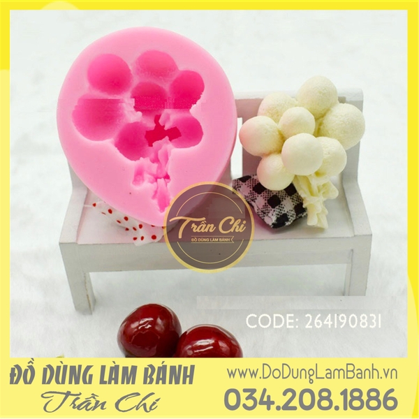Khuôn silicone Chùm bong bóng