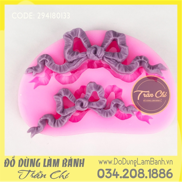 Khuôn silicone Nơ đuôi bay 2c