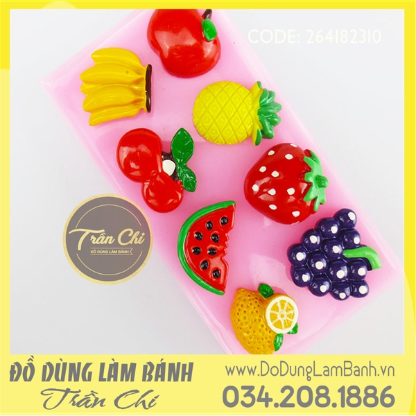 Khuôn silicone Trái cây 8c