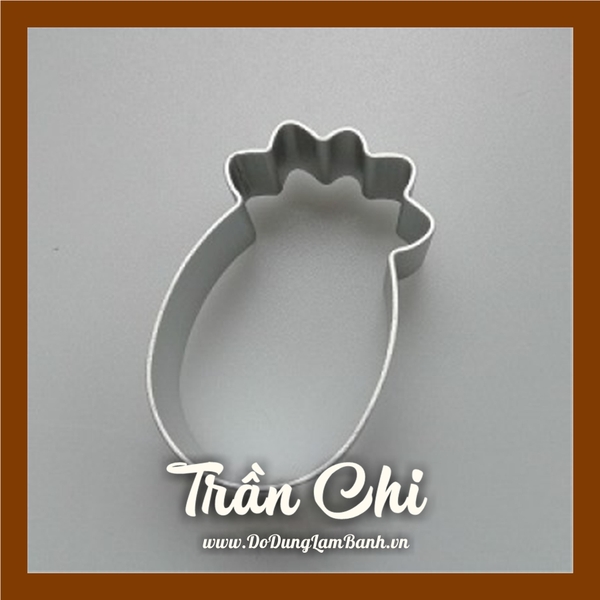 DDU10 - Khuôn ấn bánh dứa - Hình TRÁI DỨA - Lốc 10 cái (11/10)