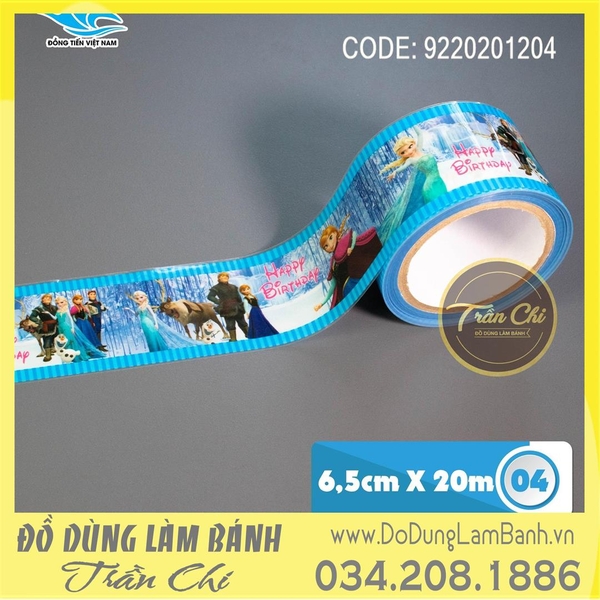 Dây quấn thành Ropper DT - Mẫu 04 Elsa - 6.5cm x 20m