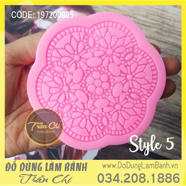 Khuôn silicone lace Hình HOA - Style 5
