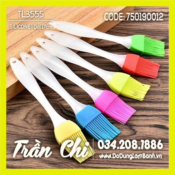 CSM17 - CHỔI quét silicone, CÁN NHỰA MỜ - Size NHỎ 17CM (1/6)