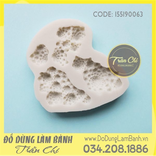 Khuôn silicone San hô lớn nhỏ 4c - Xám