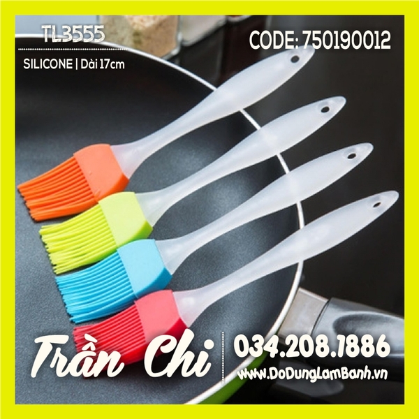 CSM17 - CHỔI quét silicone, CÁN NHỰA MỜ - Size NHỎ 17CM (1/6)