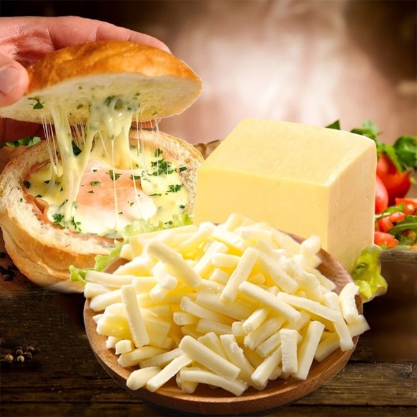 Phô mai kéo sợi MOZZARELLA khối Zelachi - Khối 2kg