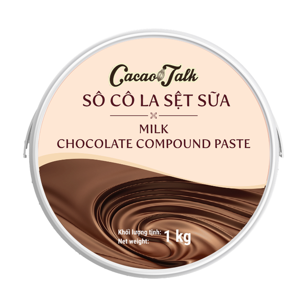 Socola SỆT SỮA Nâu Milk Cacao Talk (P62-114) - Xô 1kg