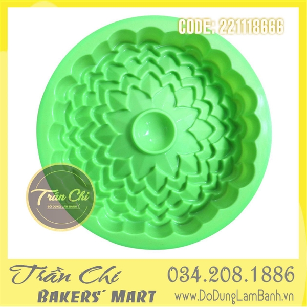 Khuôn silicone Hoa tầng nhiều cánh - LỚN