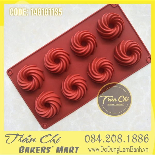 Khuôn silicone vỉ Cánh nhọn 8c NHỎ