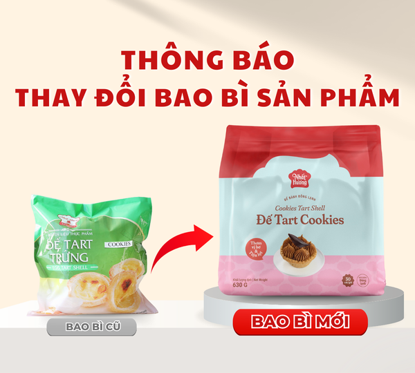 Đế bánh Tart COOKIE Nhất Hương - Bịch 630gr (30 đế)