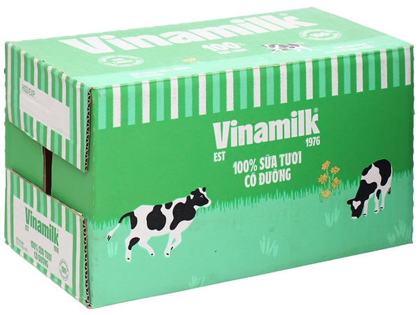 Sữa tươi CÓ ĐƯỜNG VINAMILK - Hộp 1L