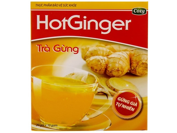 Trà GỪNG Hòa Tan HotGinger COZY - Hộp 200gr (20 gói x 10gr)