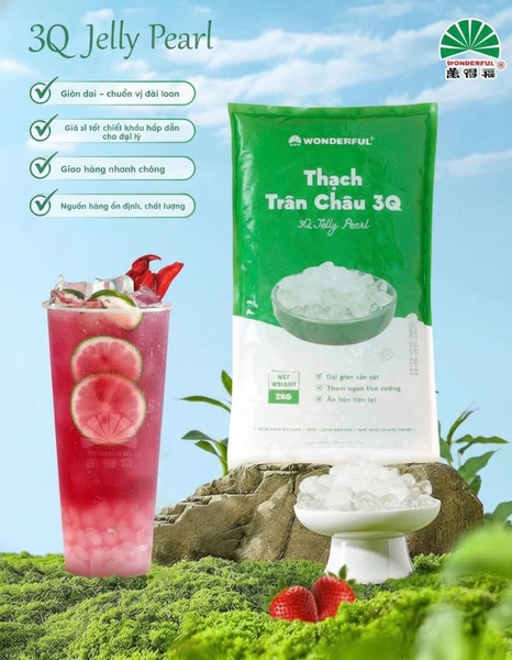 Thạch 3Q WONDERFUL Trắng - Gói 2kg
