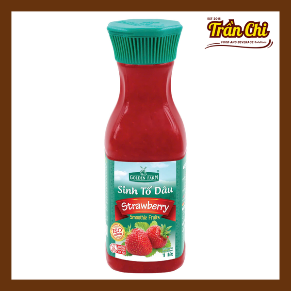 Sinh tố DÂU Golden Farm - Chai 1 lít