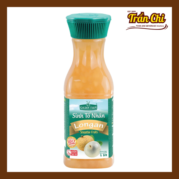 Sinh tố NHÃN Golden Farm - Chai 1 lít