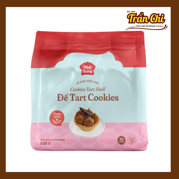Đế bánh Tart COOKIE Nhất Hương - Bịch 630gr (30 đế)