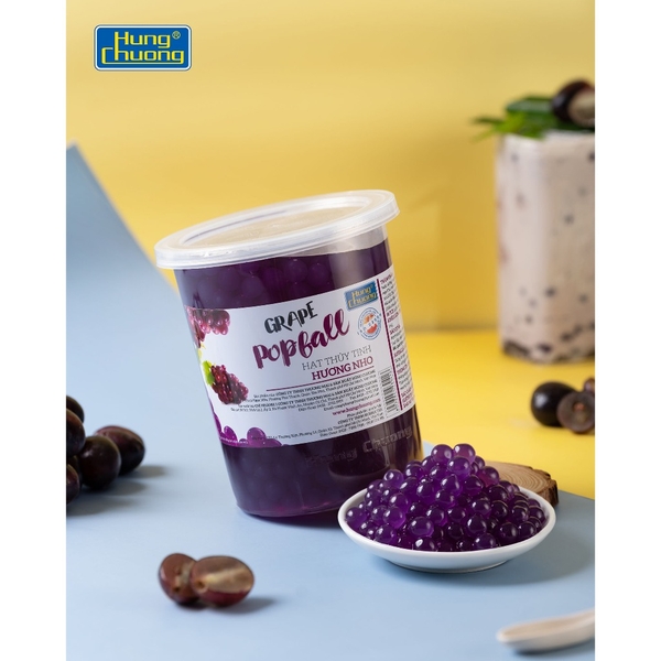 Hạt Thủy Tinh NHO Popball Hùng Chương - Hủ 1kg