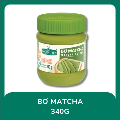 Bơ MATCHA Golden Farm - Hủ 340gr
