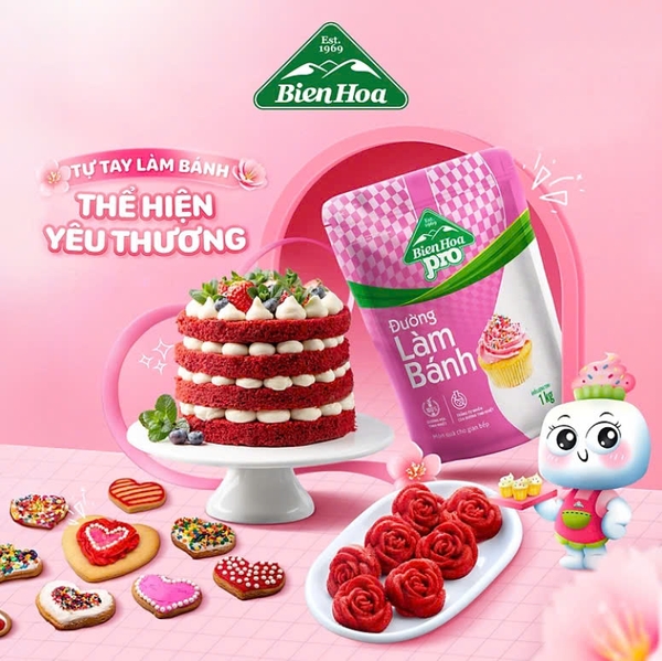 Đường XAY làm bánh Biên Hòa Pro -  Gói 1kg