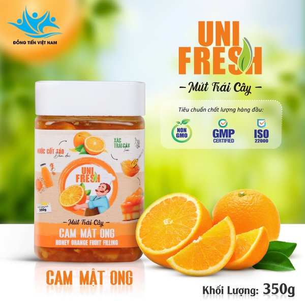 UniFresh M11 - Mứt Cam Mật Ong - Hủ 350gr