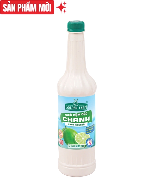 Siro ĐẬM ĐẶC Chanh Xanh Golden Farm - Chai 700ml