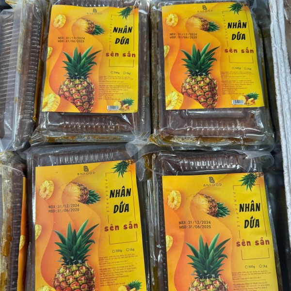 Nhân Khóm/Thơm/Dứa sên sẵn BNFOOD - Hộp 1kg