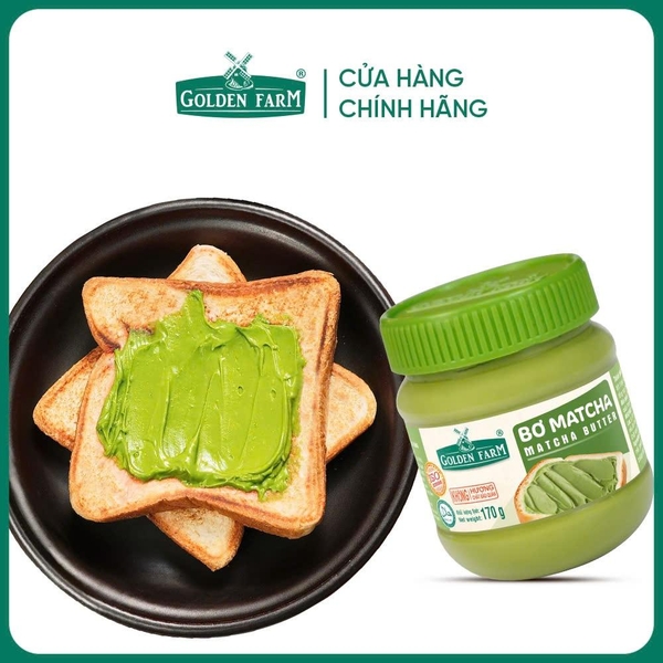 Bơ MATCHA Golden Farm - Hủ 340gr