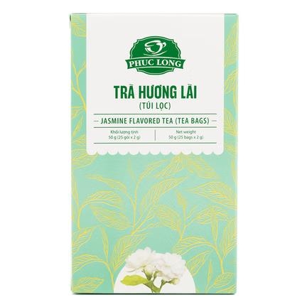 Trà LÀI (Jasmine Tea) túi lọc PHÚC LONG - HỘP (2gr x 25 túi)