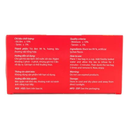 Trà VẢI (Lychee Tea) túi lọc PHÚC LONG - HỘP (2gr x 25 túi)