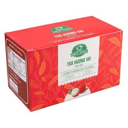 Trà VẢI (Lychee Tea) túi lọc PHÚC LONG - HỘP (2gr x 25 túi)