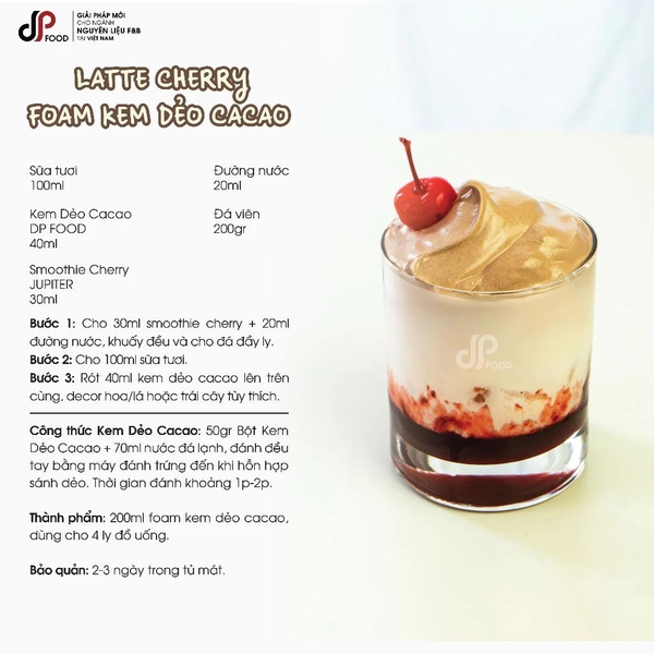 Bột Kem Dẻo Vị Cacao DPFOOD - Gói 500gr